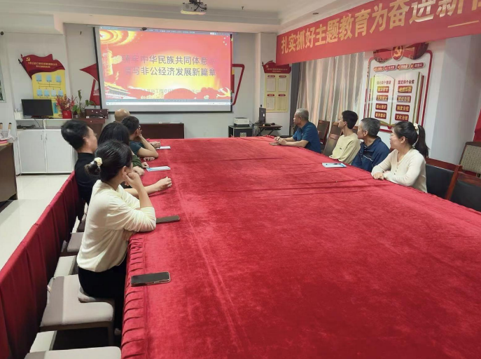 昆崗黨支部開展“鑄牢中華民族共同體意識 譜寫非公經濟發展新篇章”主題學習活動